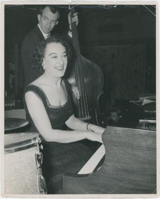 Marian McPartland and Bill Crow in performance