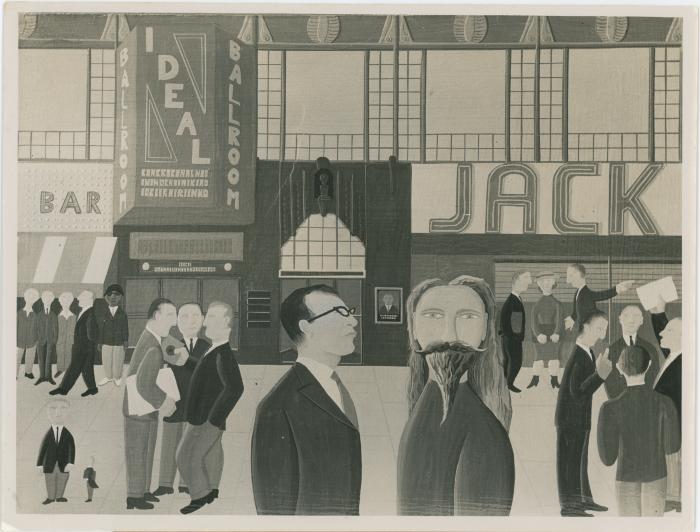 Oscar De Mejo painting "Jesus' Visit to New York," featuring Dave Brubeck (New York City, New York)