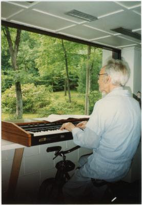 Dave Brubeck exercising at home #2 (Wilton, Connecticut)