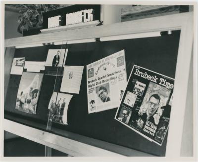 Display of Dave Brubeck 1950s albums