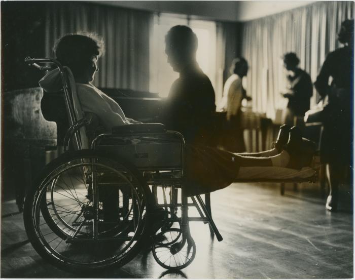 Dave Brubeck playing for patient in hospital