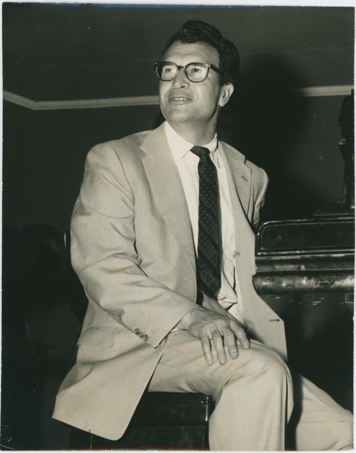 Dave Brubeck sitting at piano