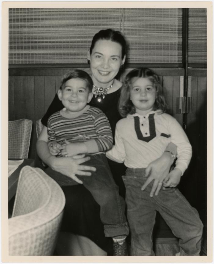 Iola Brubeck with Catherine Brubeck and Dan Brubeck on her lap