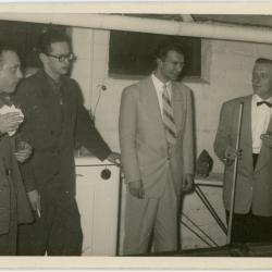 Dave Brubeck, Paul Desmond, and two unidentified men