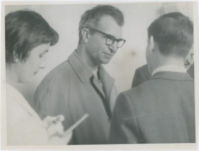 Dave Brubeck with press (New Zealand)