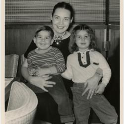 Iola Brubeck with Catherine Brubeck and Dan Brubeck on her lap