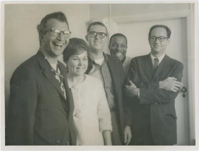 Dave Brubeck Quartet and unidentified woman (New Zealand)