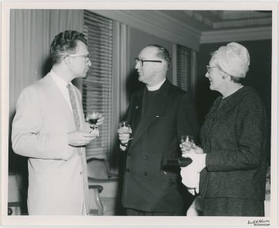 Philips cocktail party with Dave Brubeck and City Missioner and his wife (Wellington, New Zealand)