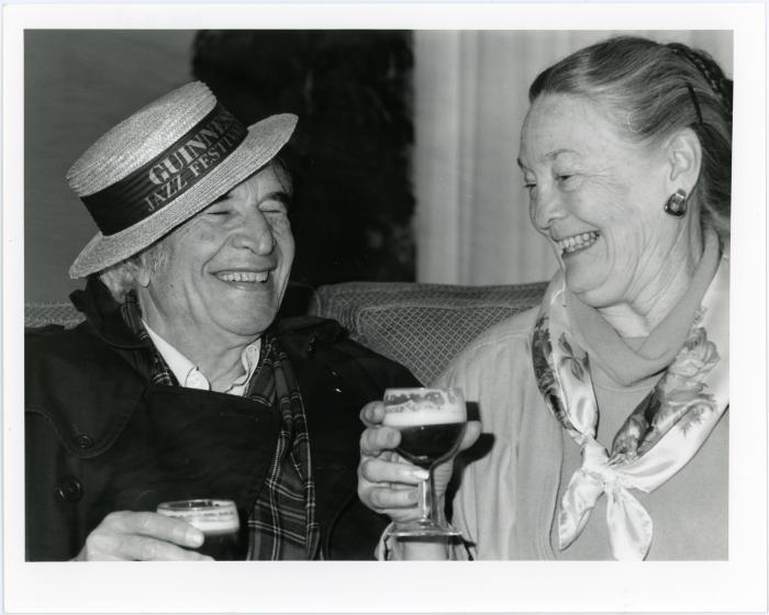 Dave Brubeck, Iola Brubeck with beer #4 (Guinness Jazz Festival, Cork, Ireland)
