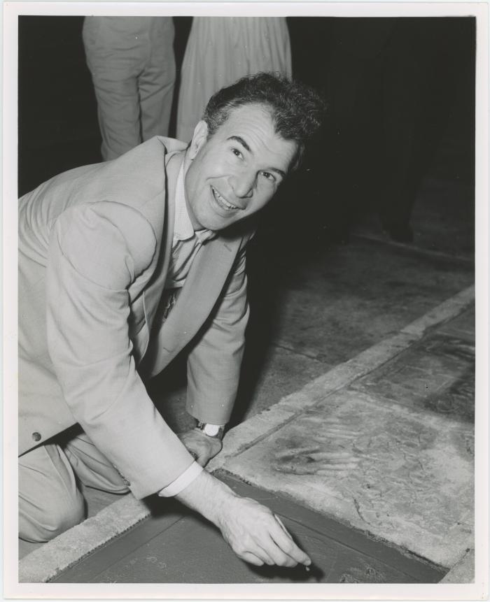 Dave Brubeck signing his Hollywood Walk of Fame star (Hollywood, California)