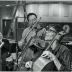 Dave Brubeck and Iola Brubeck with Matthew Brubeck, Yo Yo Ma, and Steve Epstein at recording of Yo Yo Ma's Christmas album